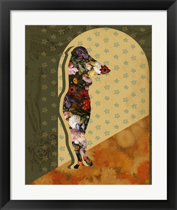 Framed Goddess of the Flora I Print