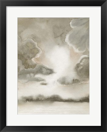 Framed Sepia Sky II Print
