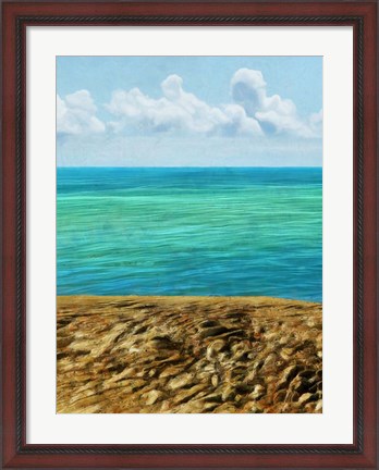 Framed Rocky Beachside I Print