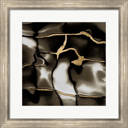 Framed Golden Shimmer IV Print