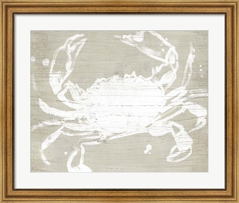 Framed Weathered Crab I Print
