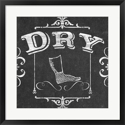 Framed Vintage Laundry Signs III Print