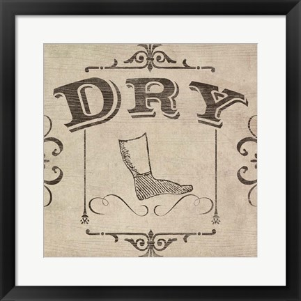 Framed Vintage Laundry Signs IV Print