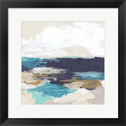 Framed Palette Coast I Print