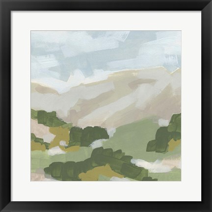 Framed Hillside Impression I Print