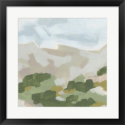 Framed Hillside Impression II Print
