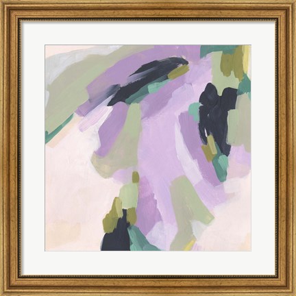 Framed Lavender Swirl II Print