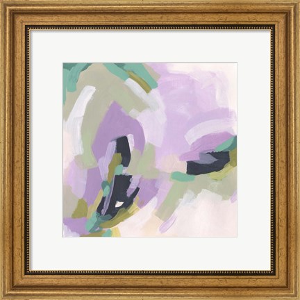 Framed Lavender Swirl IV Print