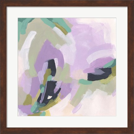 Framed Lavender Swirl IV Print