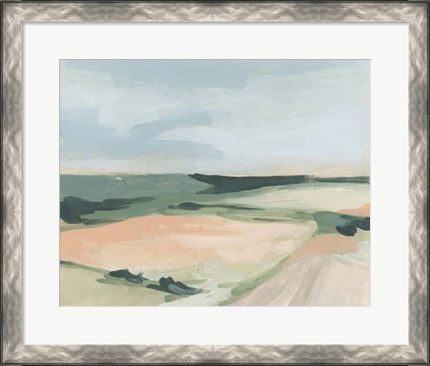 Framed Pastel Plains I Print