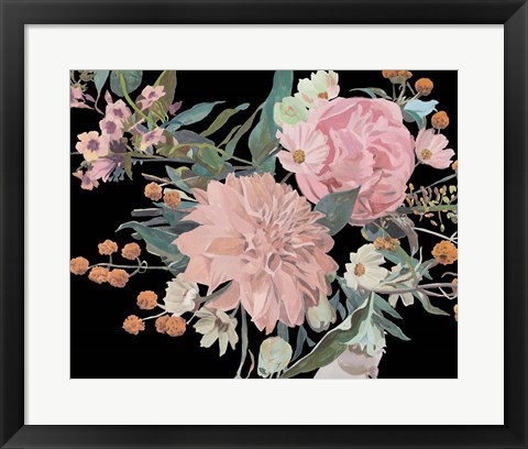 Framed Night Blooming Flowers II Print