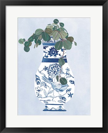 Framed Moonlight Vase IV Print