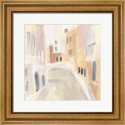 Framed Pastel Streets II Print