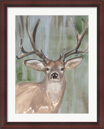 Framed Roaming Buck I Print