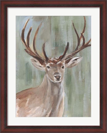 Framed Roaming Buck II Print