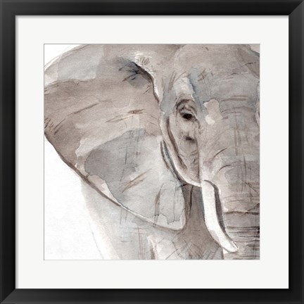 Framed Elephant Grooves II Print