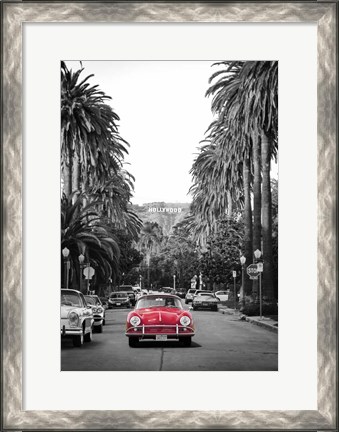 Framed Boulevard in Hollywood Print
