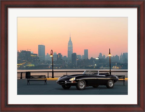 Framed Vintage Spyder in NYC Print