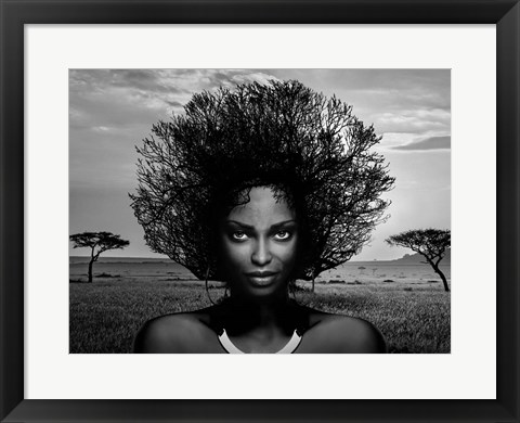 Framed Serengeti Queen Print