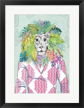 Framed King of the Jungle Print