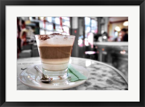 Framed Capuccino, Montmartre Print