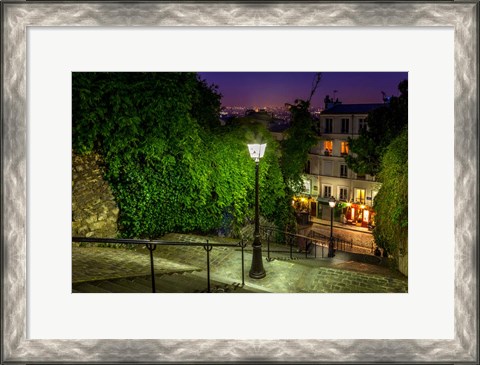Framed Montmartre Steps Print