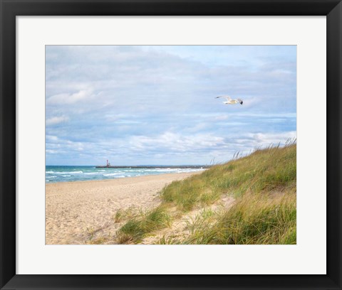 Framed Beach &amp; Jetty Print