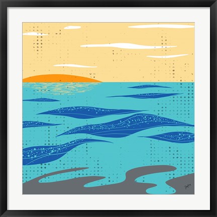 Framed Calm Surf Print