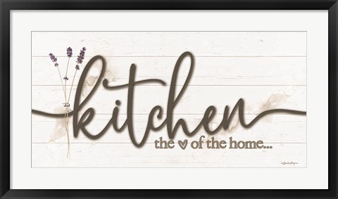 Framed Kitchen - the Heart of the Home Print