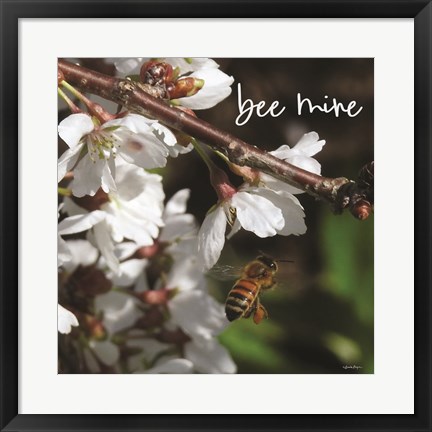 Framed Bee Mine Print
