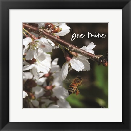 Framed Bee Mine Print