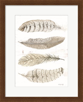 Framed Feather Quad Print