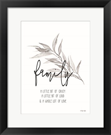 Framed Family Love Print