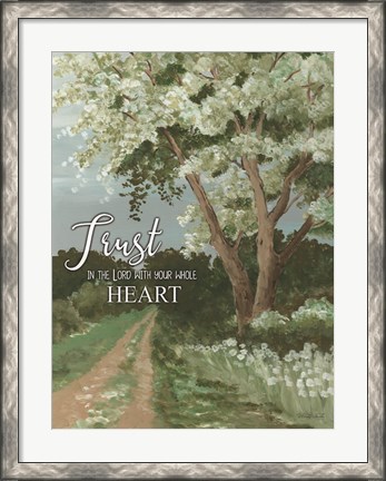 Framed Trust the Lord Print