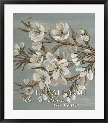 Framed Spring Done in Love Print
