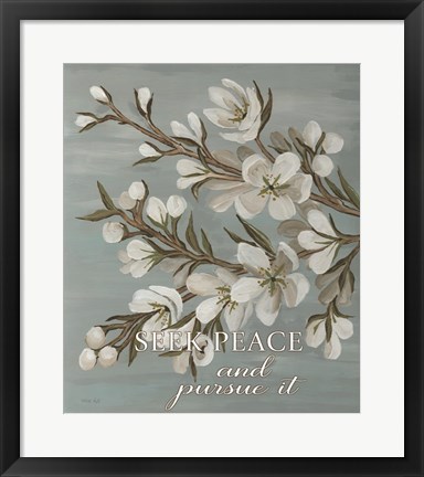 Framed Seek Peace Print