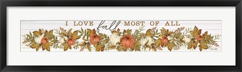 Framed I Love Fall Pumpkins Print