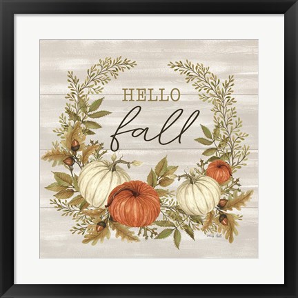 Framed Hello Fall Print