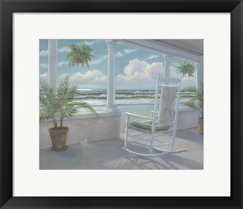 Framed Coastal Porch I Print