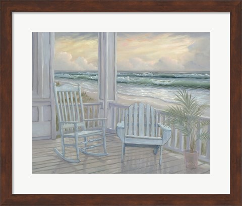 Framed Coastal Porch II Print