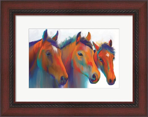 Framed Painted Ponies Print