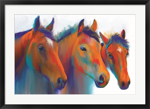 Framed Painted Ponies Print