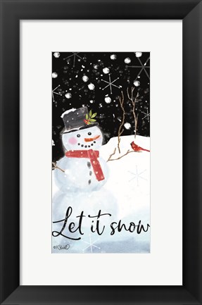 Framed Let It Snow Print