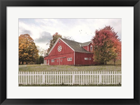 Framed Fall Barn Print