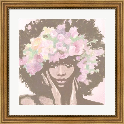 Framed Floral Crown 1 Print