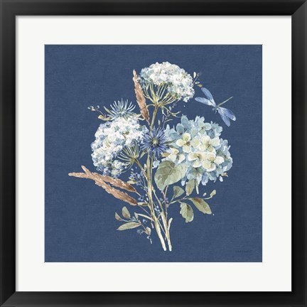 Framed Bohemian Blue 06B Print