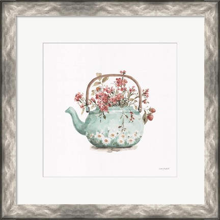 Framed Garden Tea 03 Print