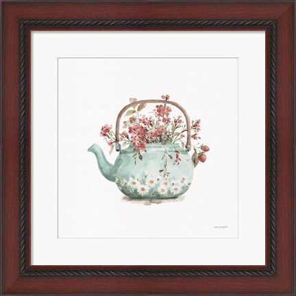 Framed Garden Tea 03 Print