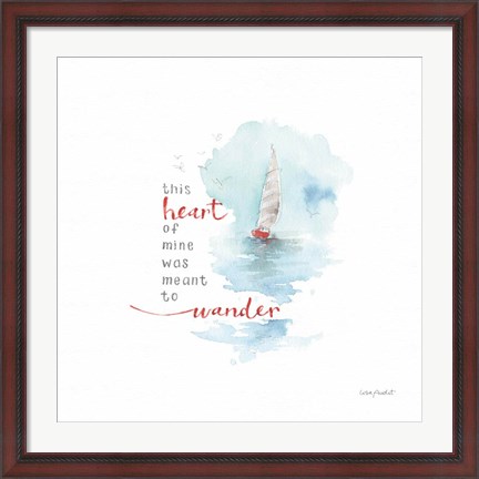 Framed Guided by the Wind Print