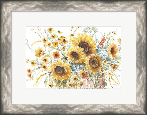 Framed Sunflowers Forever 01 Print